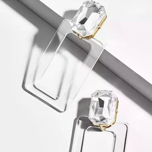 Acrylic gem earrings